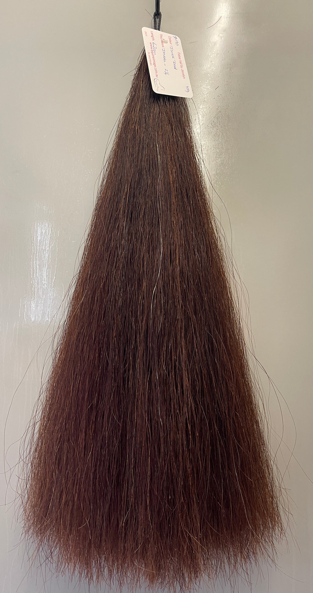 Darker red chestnut Double Thickness 62 cm cut end