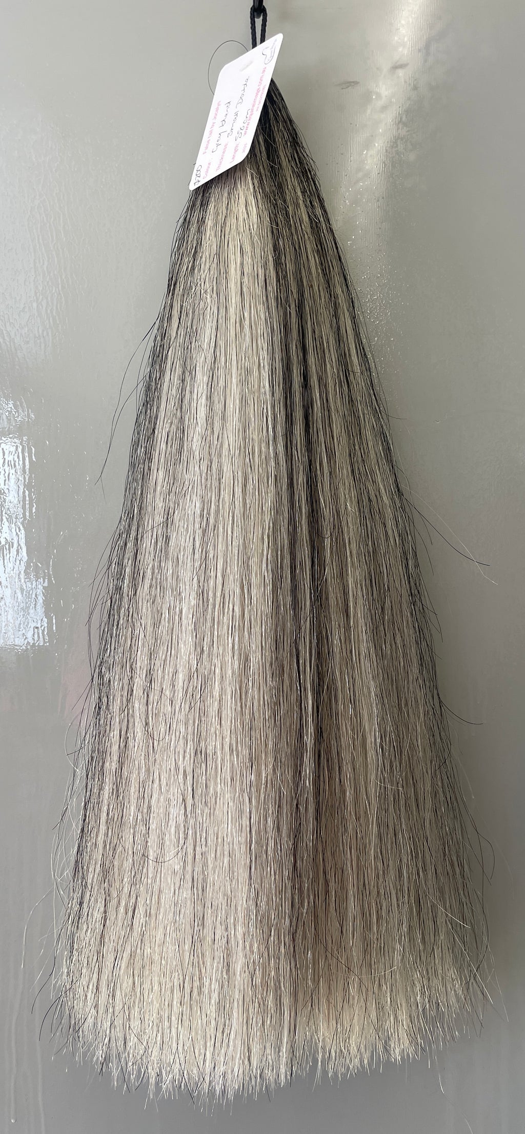 Very very light grey Double thickness 58 cm natural end