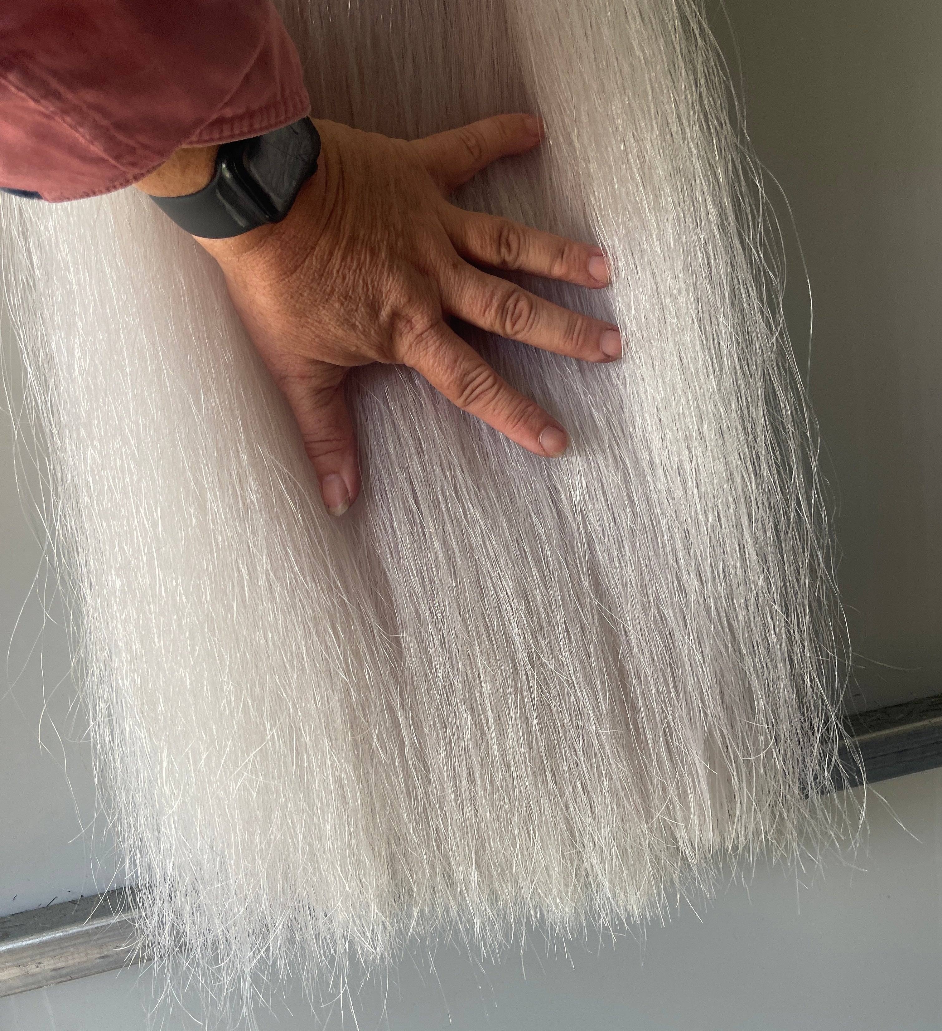 silver White Qhorse length 90 cm not including the loop length Triple thickness