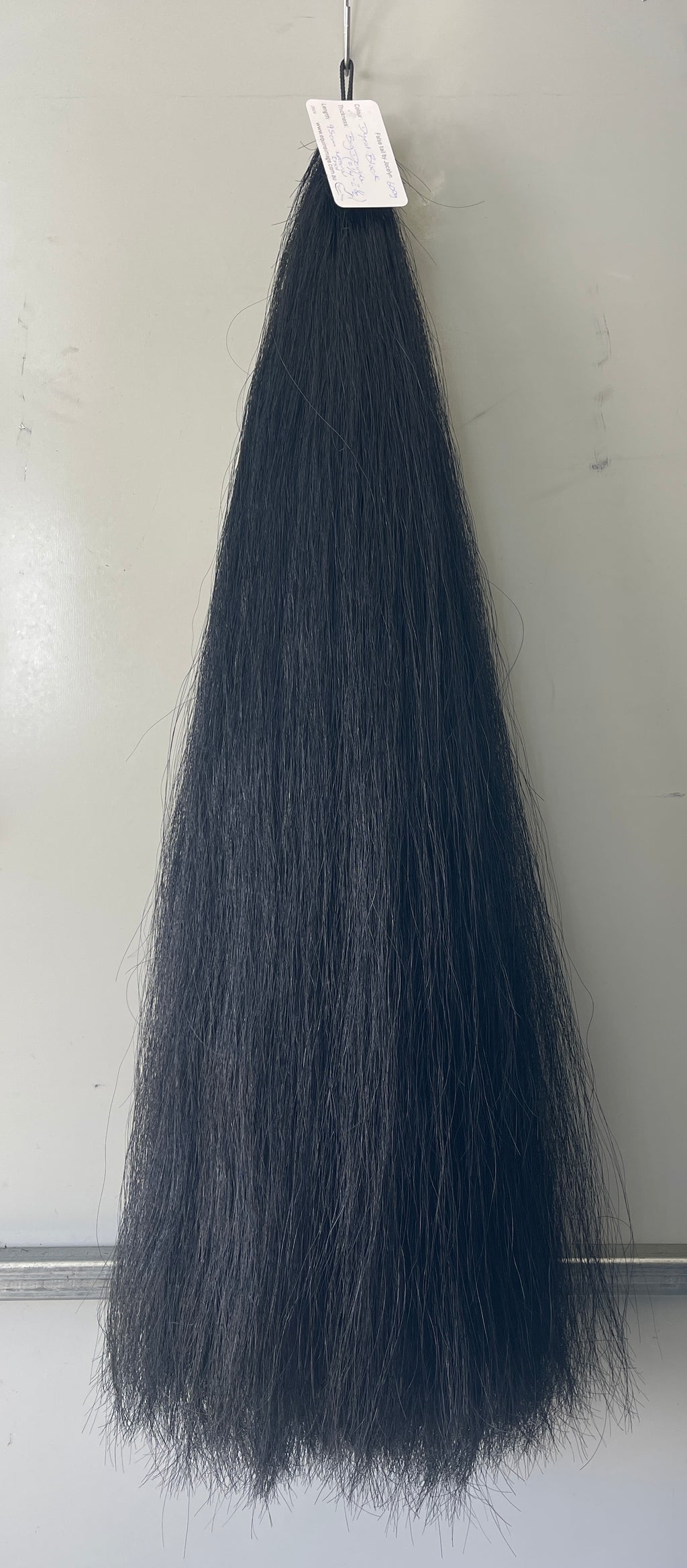 Dyed Black 90 cm Double plus cut end