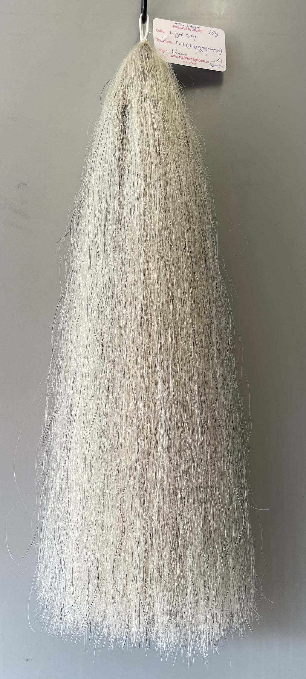 Weight light grey Full thickness - just over single thickness  66 cm final weight 630g