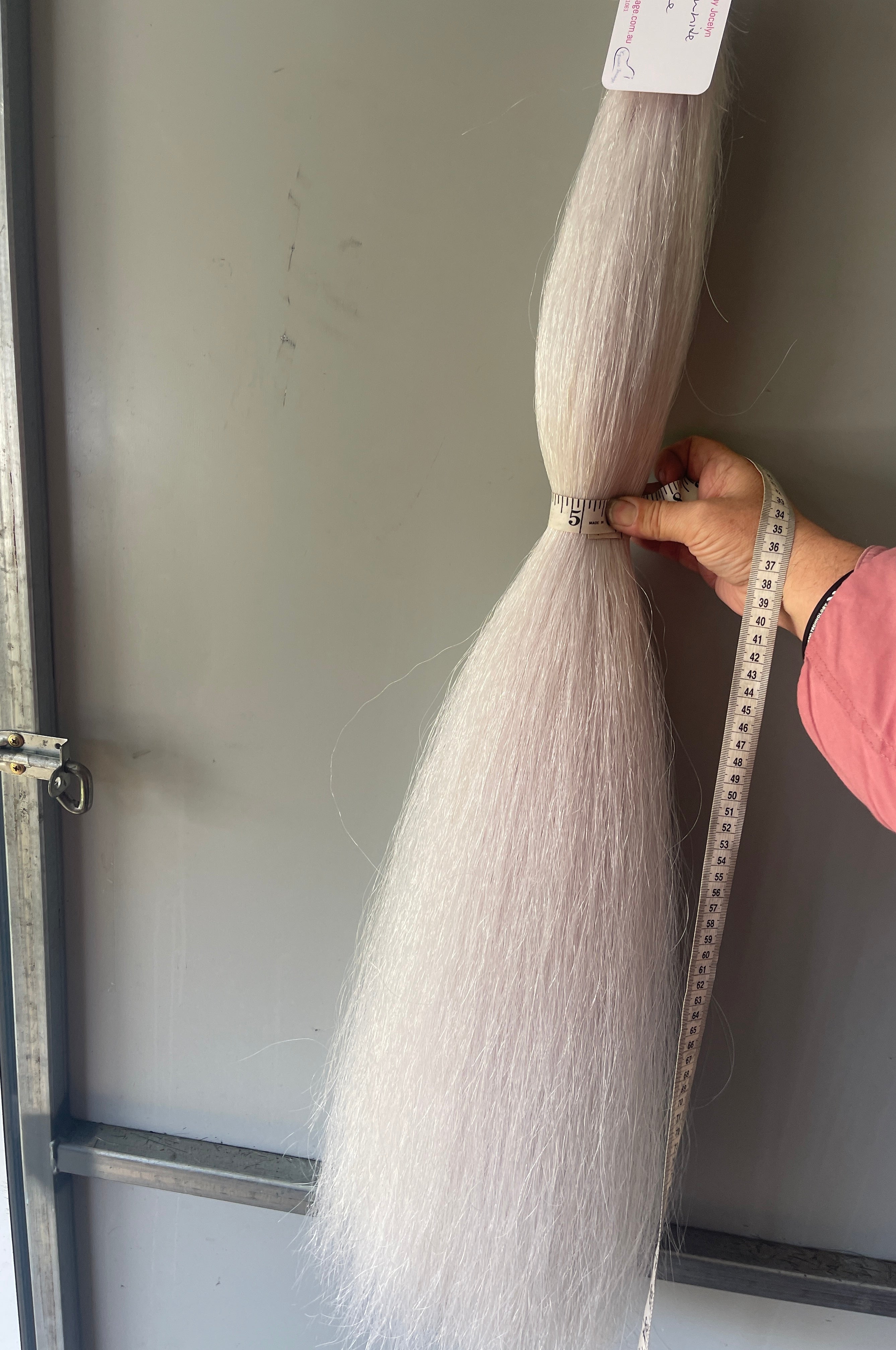 silver White Qhorse length 90 cm not including the loop length Triple thickness