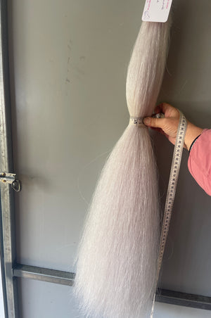silver White Qhorse length 90 cm not including the loop length Triple thickness