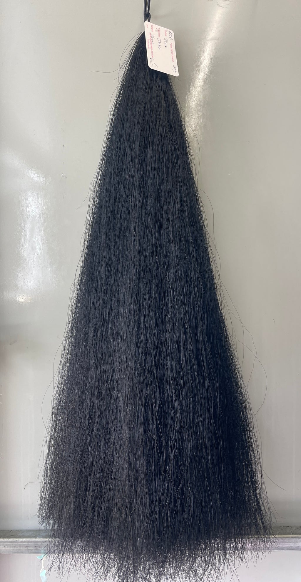 Dyed Black Double Thickness 86 cm  cut end long