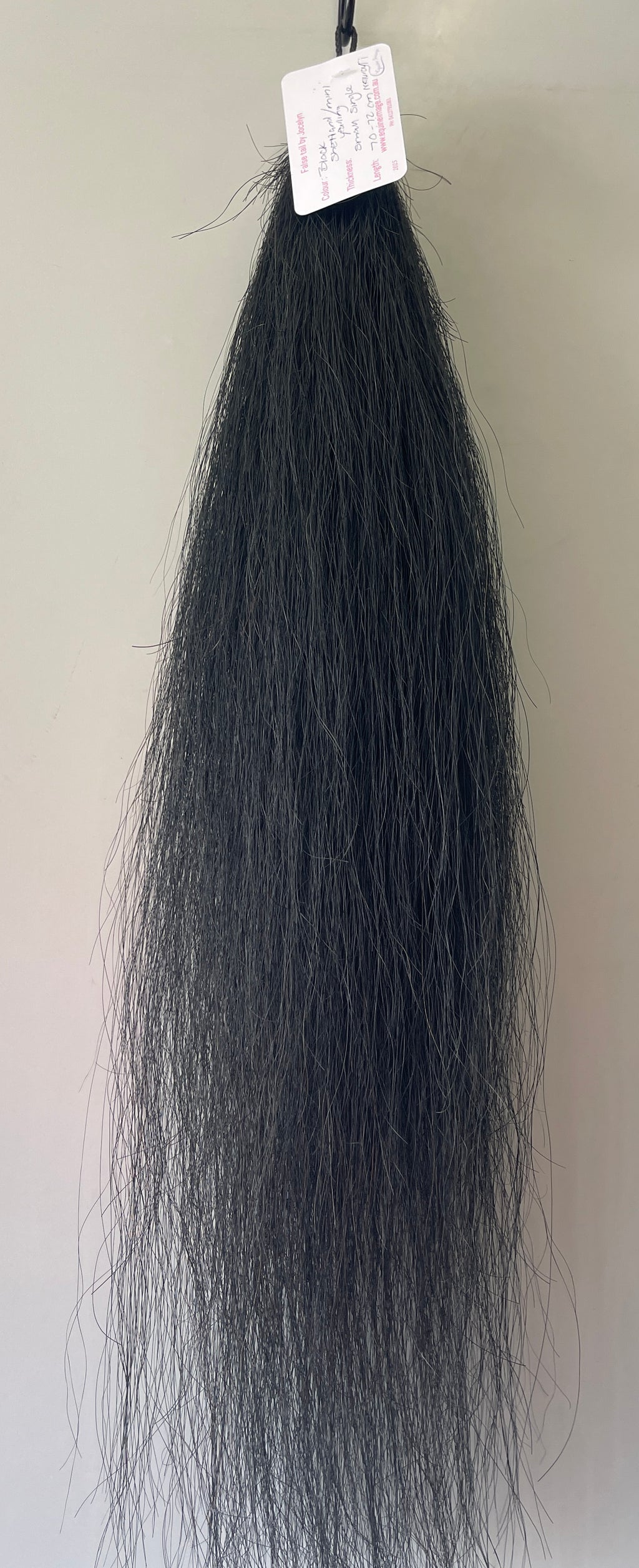 Black - Shetland / mini - yearling small single / filler 70-72 cm natural end