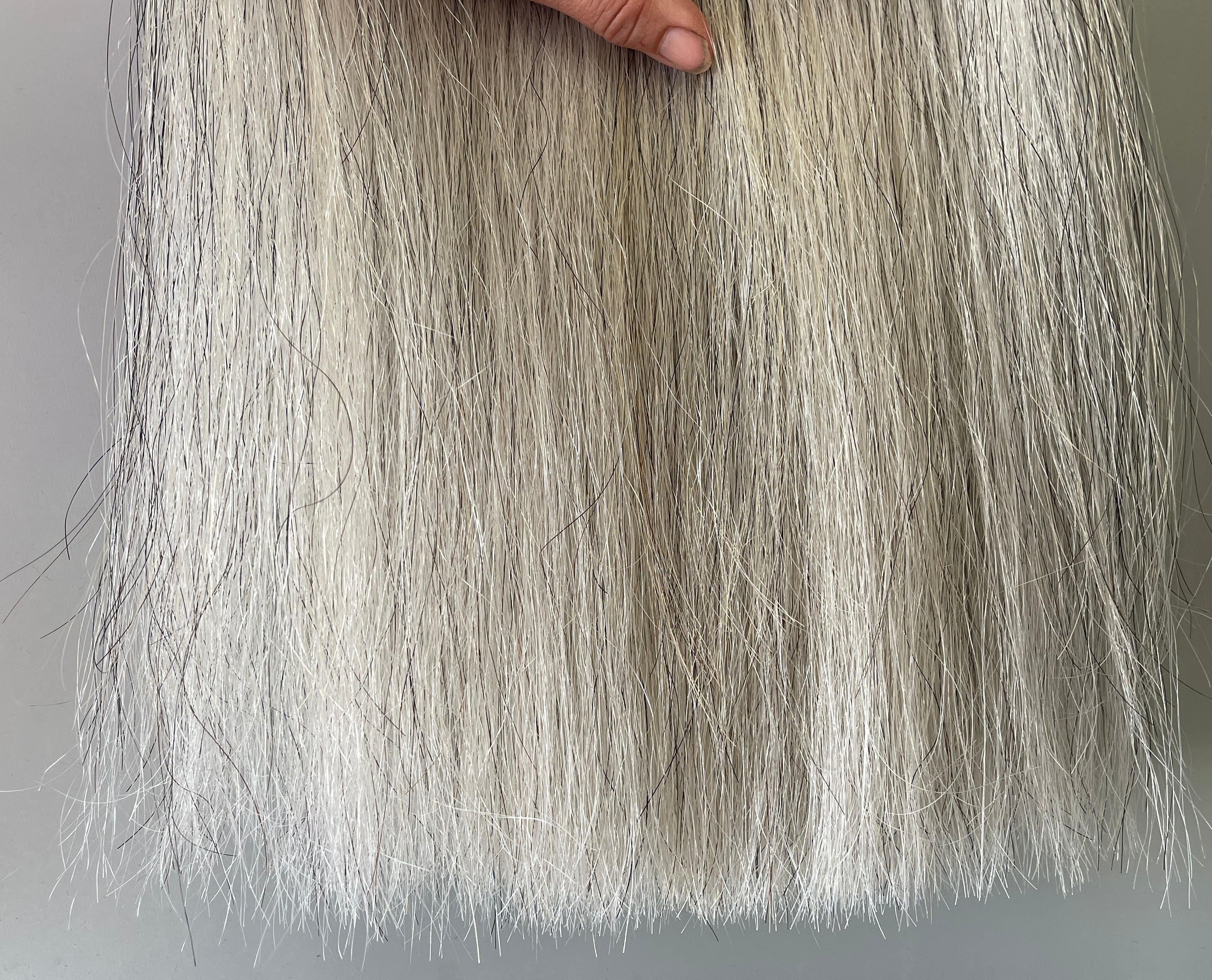 Light Grey blend 76 cm cut end Double thickness