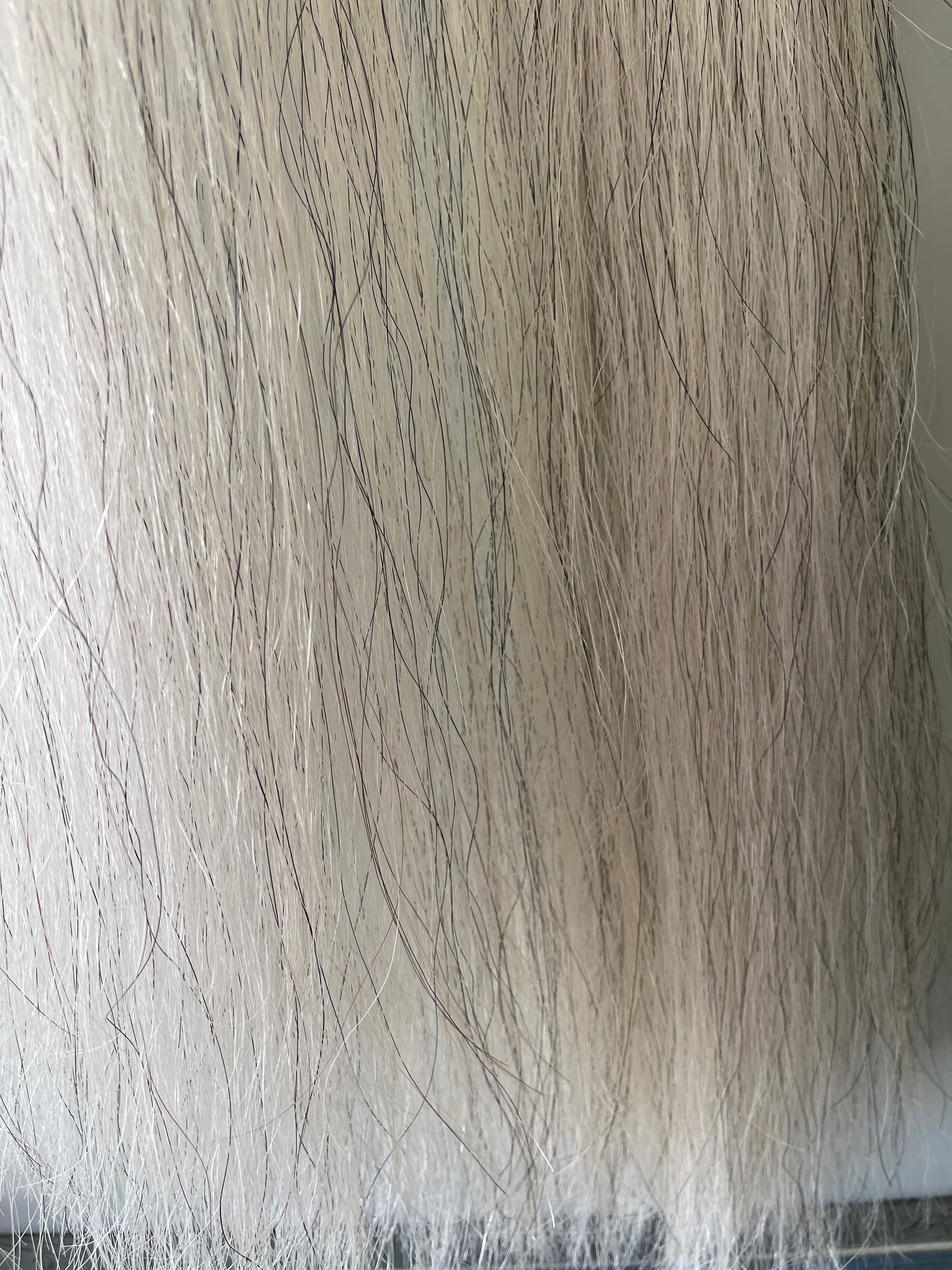 Light Grey blend 76 cm cut end Double thickness