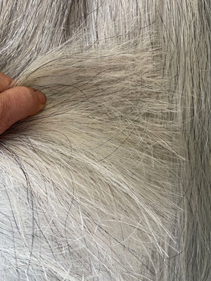 Light Grey blend 76 cm cut end Double thickness