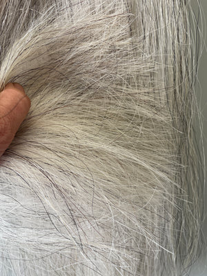 Light Grey blend 76 cm cut end Double thickness