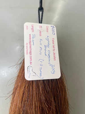 Light Chestnut Flaxen blend Stockhorse / Dressage length 86 cm cut end Full plus (1.5 times )