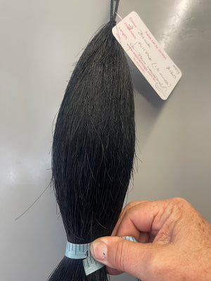Dyed Black Full plus ( 1.5 times ) 66-70 cm long natural end