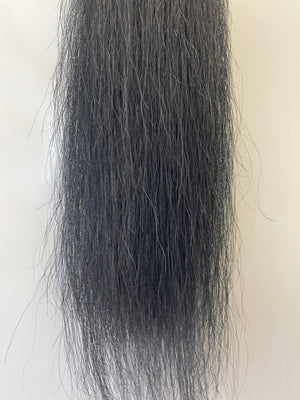 Dyed Black Shetland - mini small single 70-76 cm long natural end