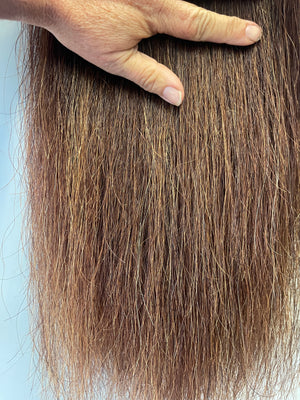 Chestnut mix blend 70 cm natural end Full thickness ( just over single thick)