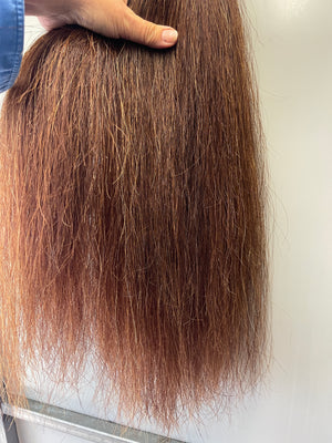 Chestnut mix blend 70 cm natural end Full thickness ( just over single thick)