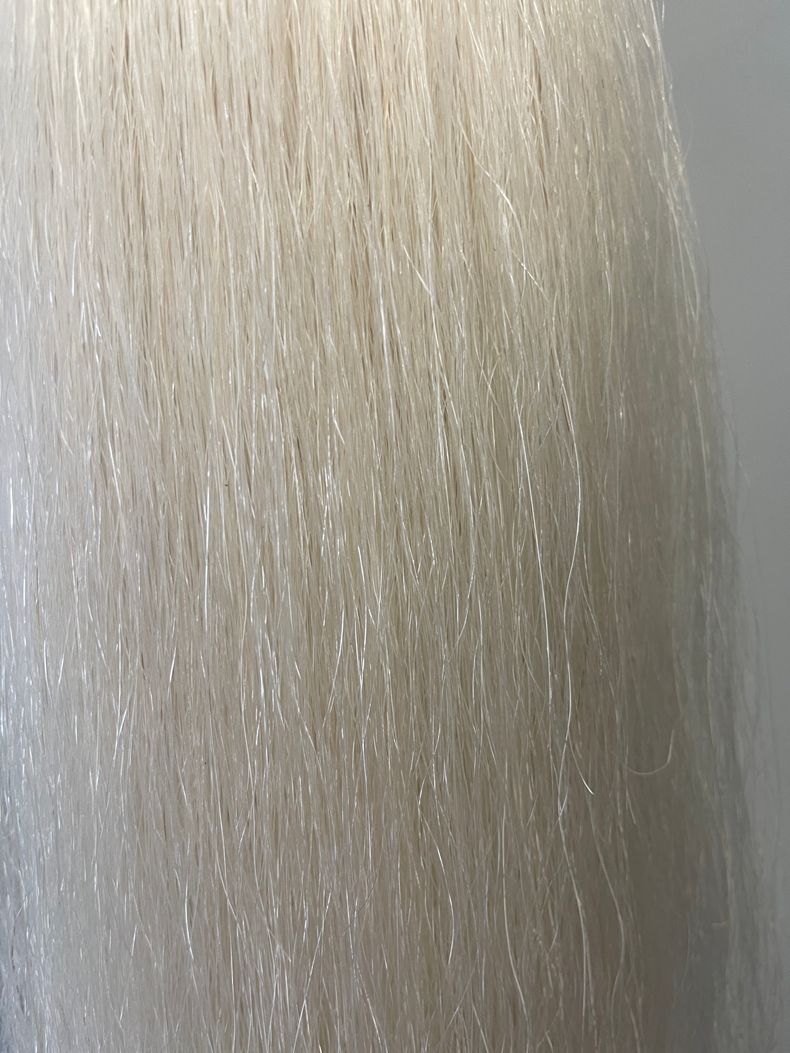 Off white - natural white 68cm long cut  End single thickness 195g