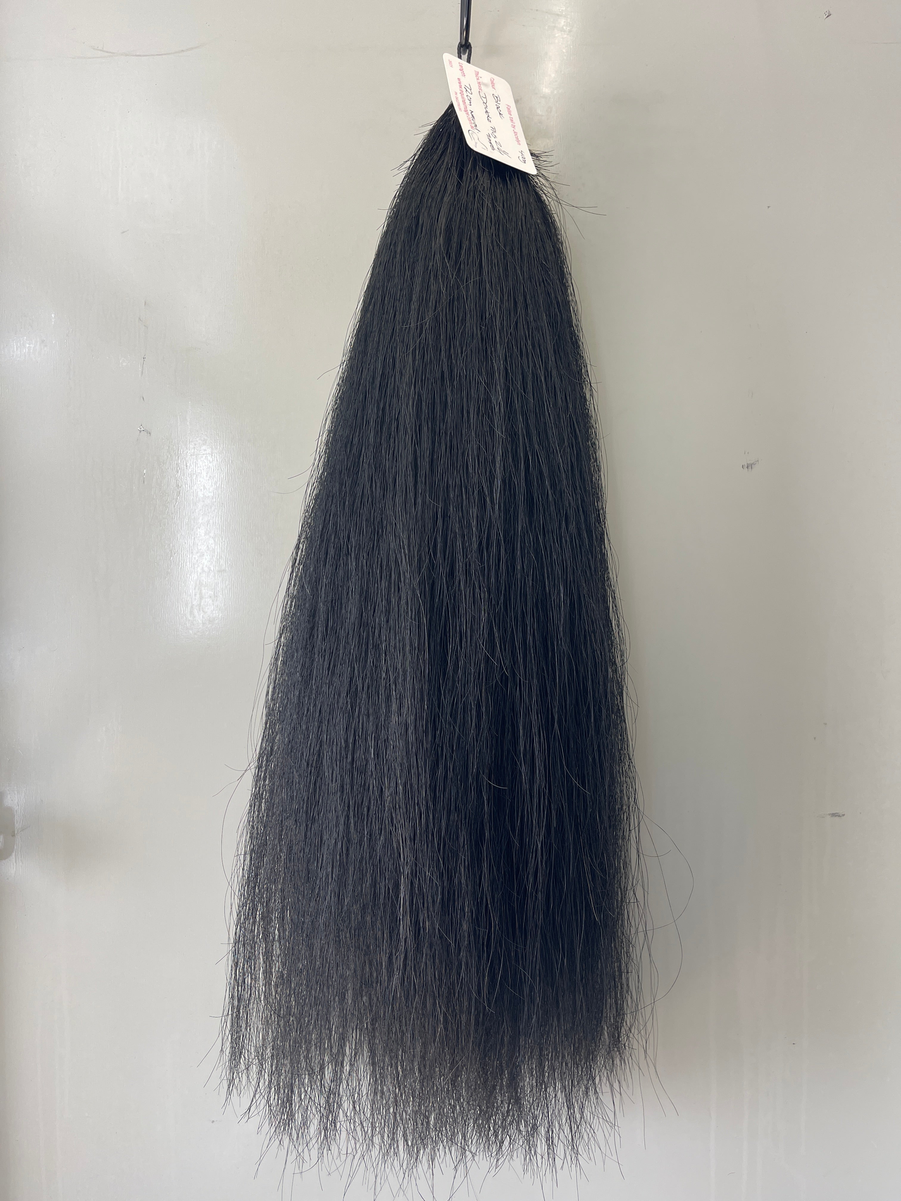 Dyed Black 72 cm long Big Double thickness