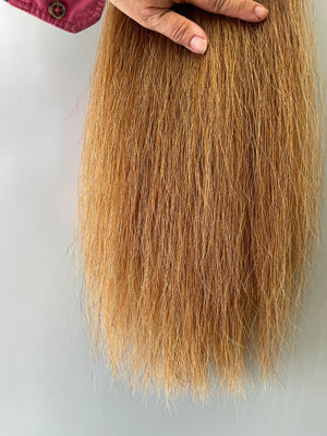 Lighter chestnut blend 65 cm natural end Full plus (1.5 times )
