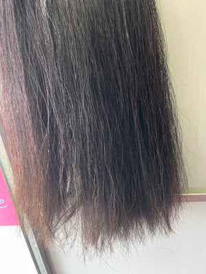 Qhorse length Natural Black ( Liver /black) 90 cm cut end  (big ) Triple thickness