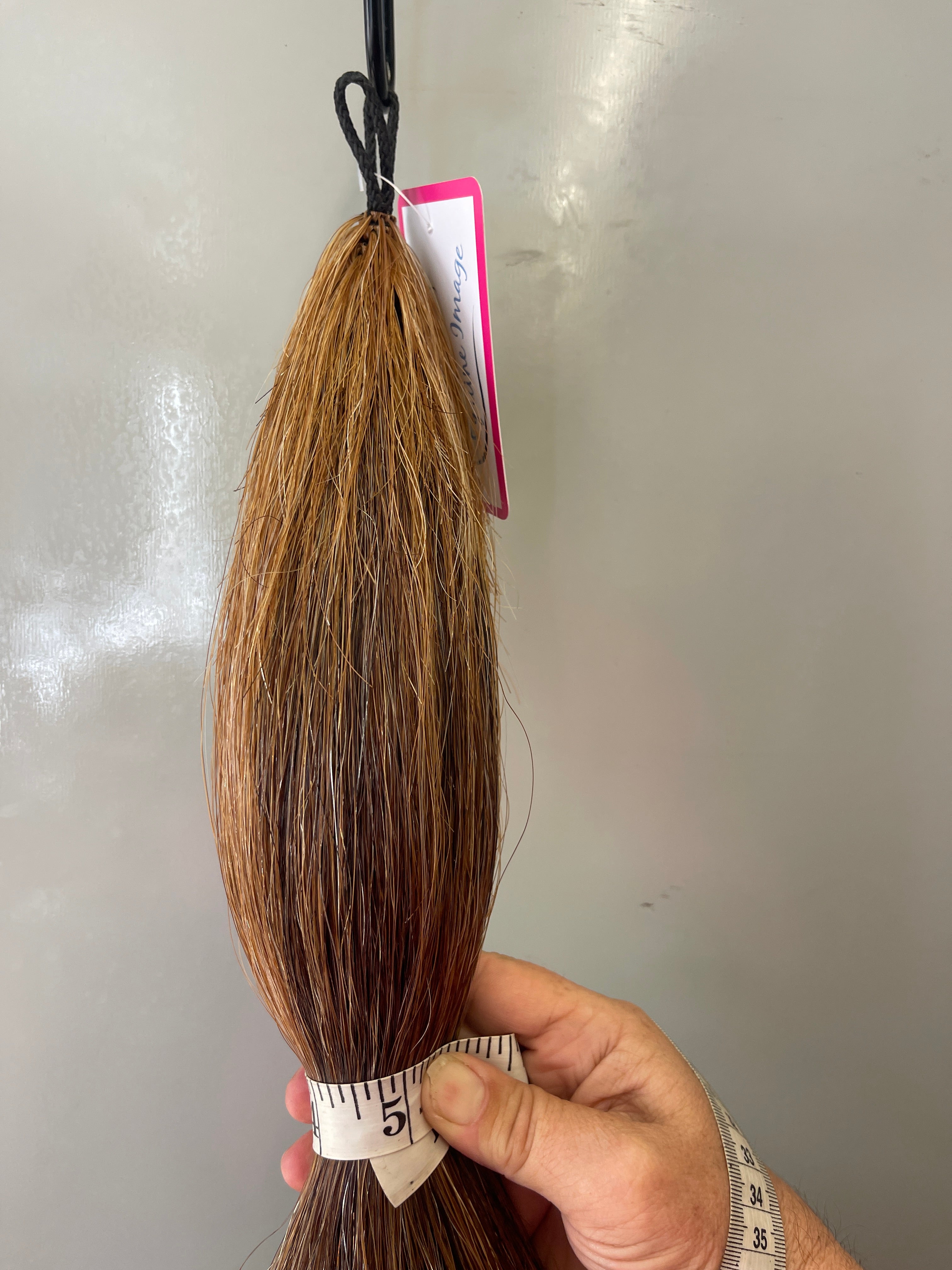 light  chestnut flaxen blend Double plus  thickness 75cm long