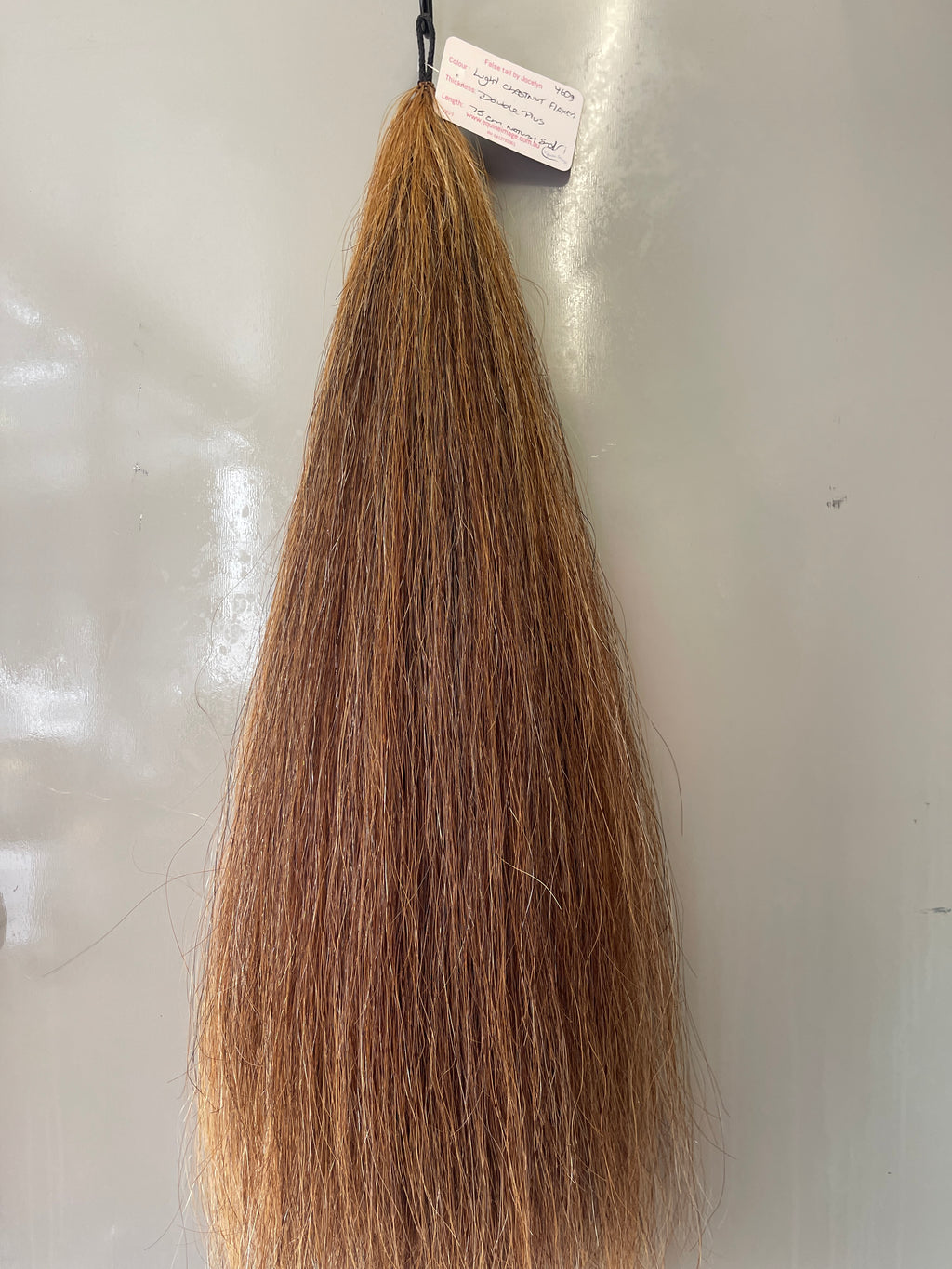 light  chestnut flaxen blend Double plus  thickness 75cm long