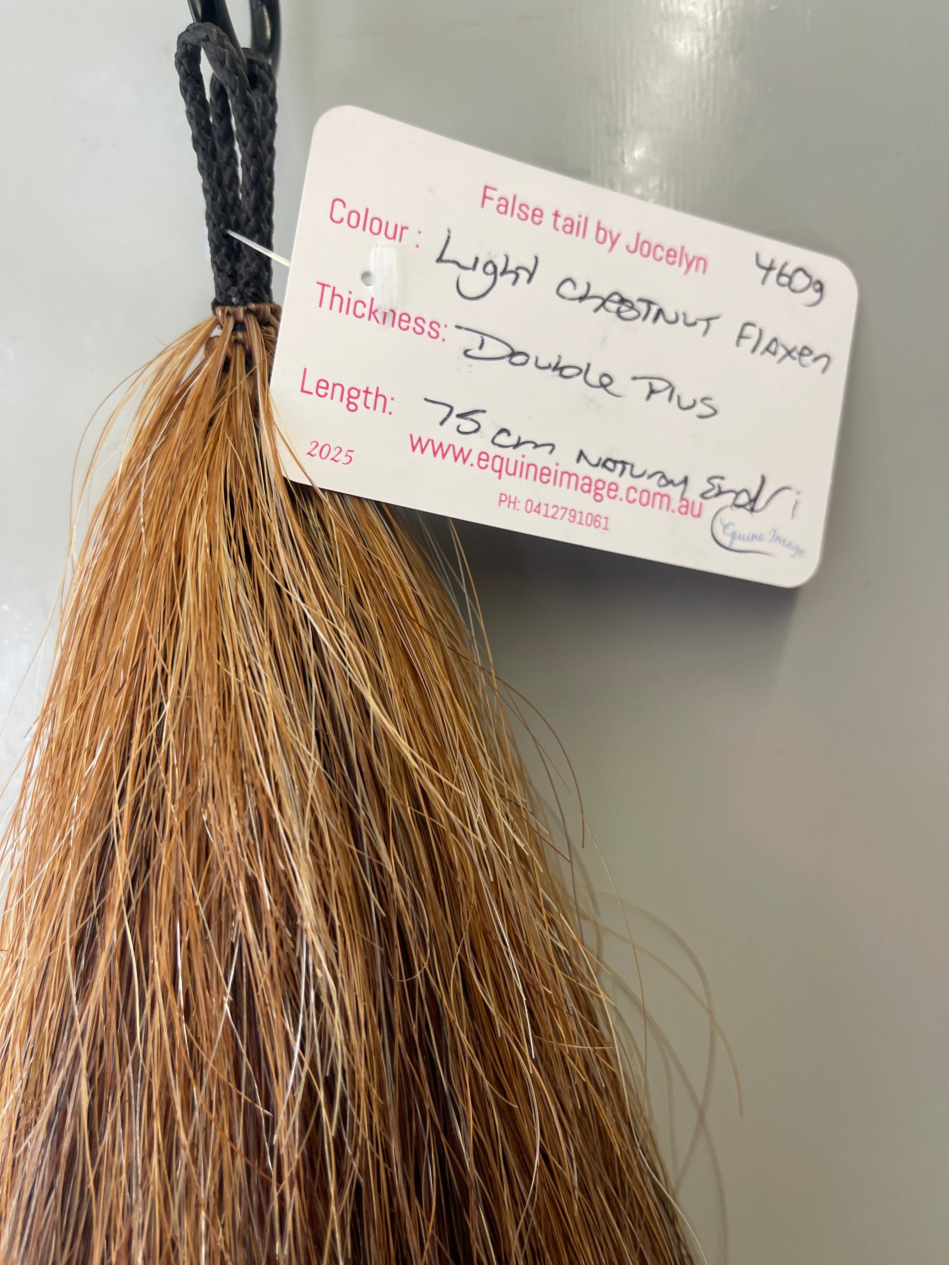light  chestnut flaxen blend Double plus  thickness 75cm long