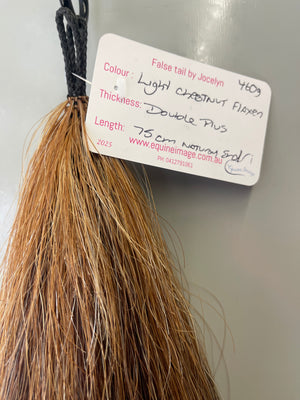 light  chestnut flaxen blend Double plus  thickness 75cm long