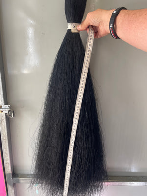 Dyed Black Double Thickness 86 cm  cut end long