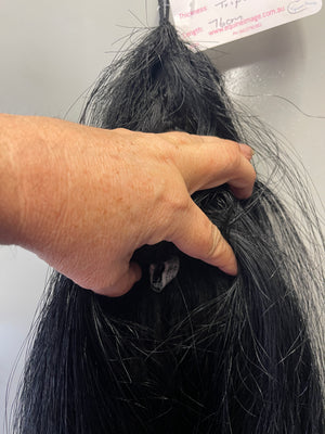 Weighted Dyed Black 76cm natural end Triple final weight 1100g