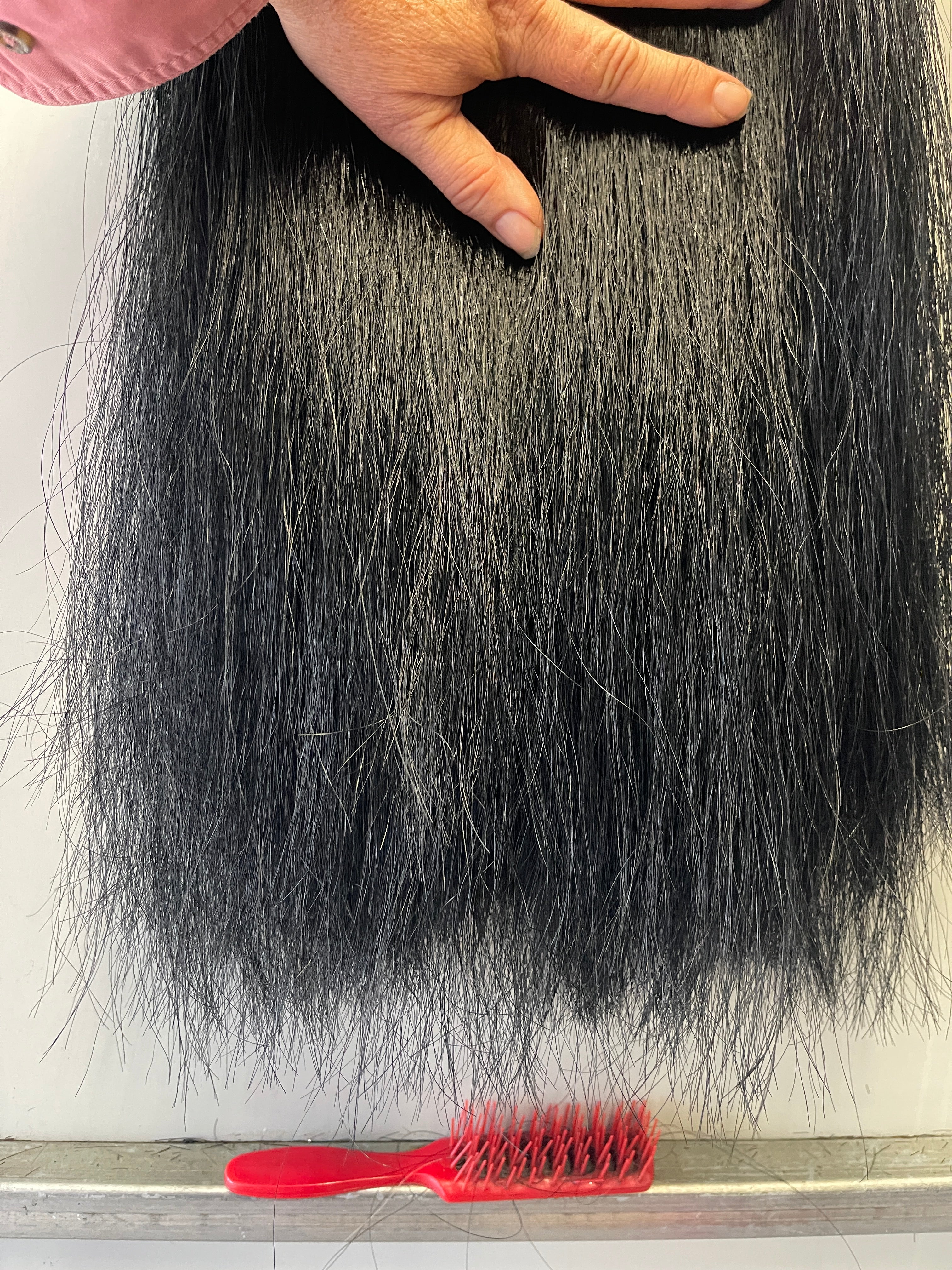 Weighted Dyed Black 76cm natural end Triple final weight 1100g