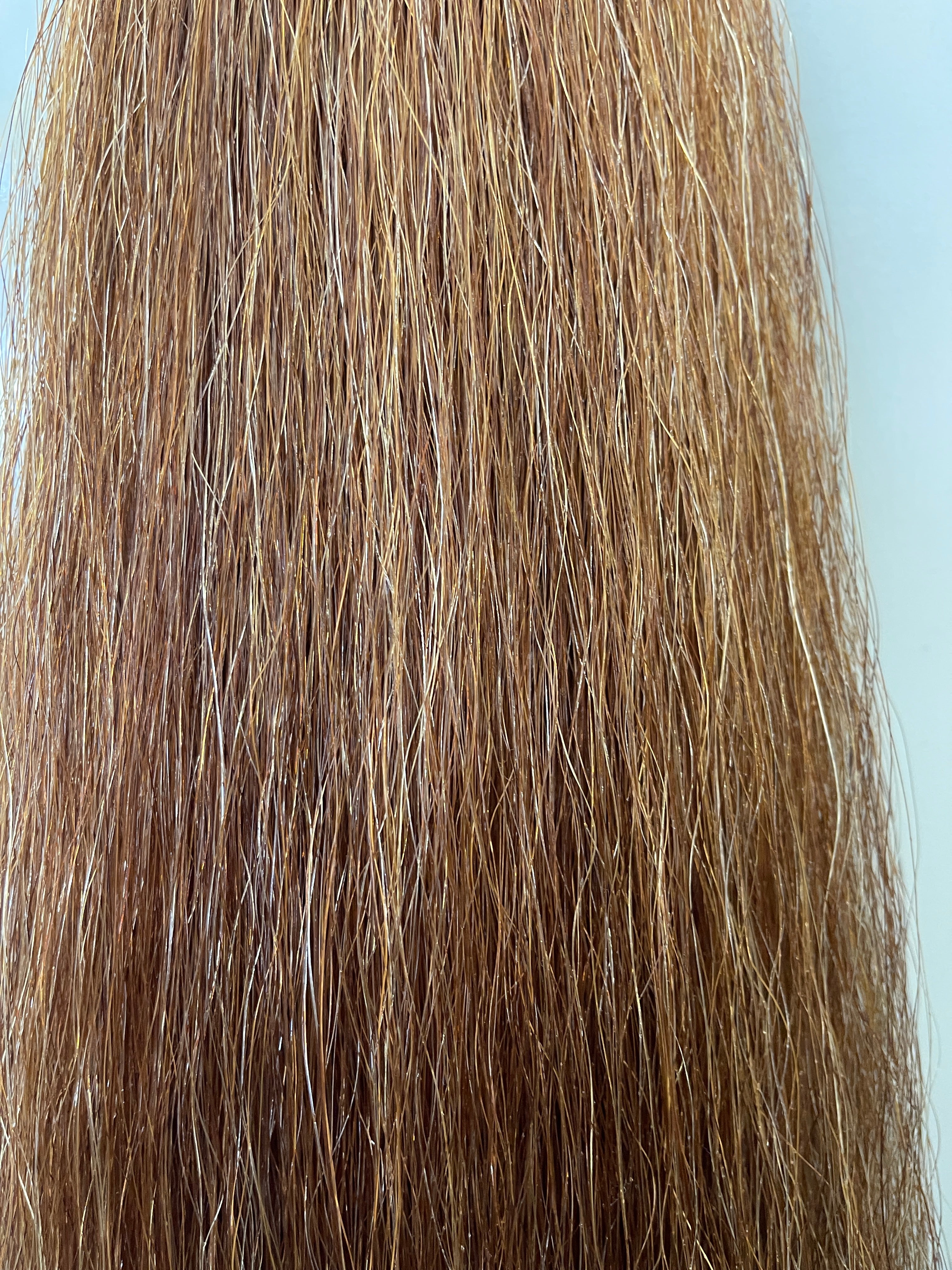Qhorse length light ( golden) Chestnut flaxen Double thickness 100 cm long Cut end