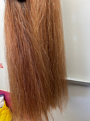 Qhorse length light ( golden) Chestnut flaxen Double thickness 100 cm long Cut end