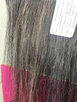 Mini Part wrap (1/2 wrap ) suit mini or Shetlands 70-76 cm natural end red black with grey