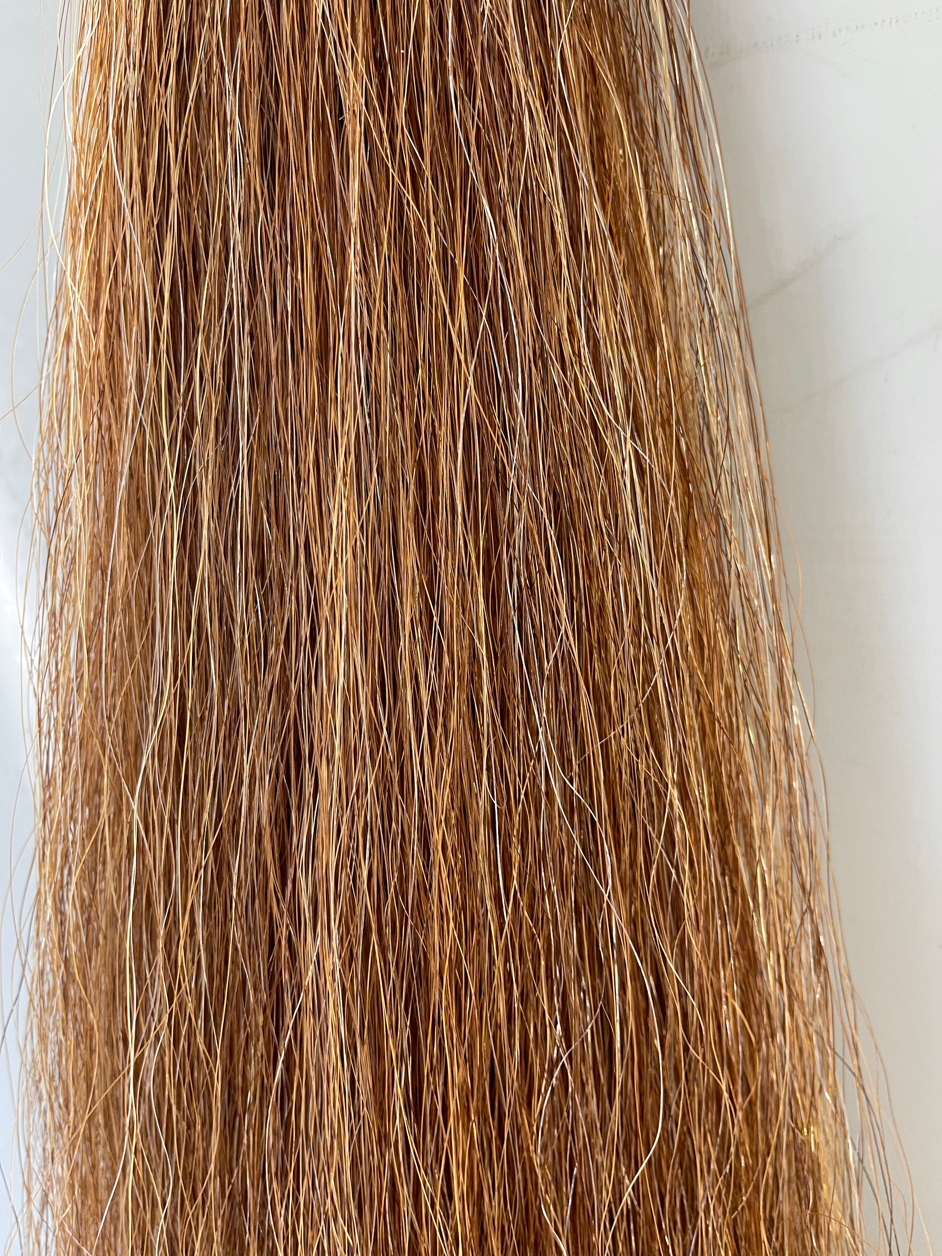 Light Chestnut Flaxen blend Stockhorse / Dressage length 86 cm cut end Full plus (1.5 times )