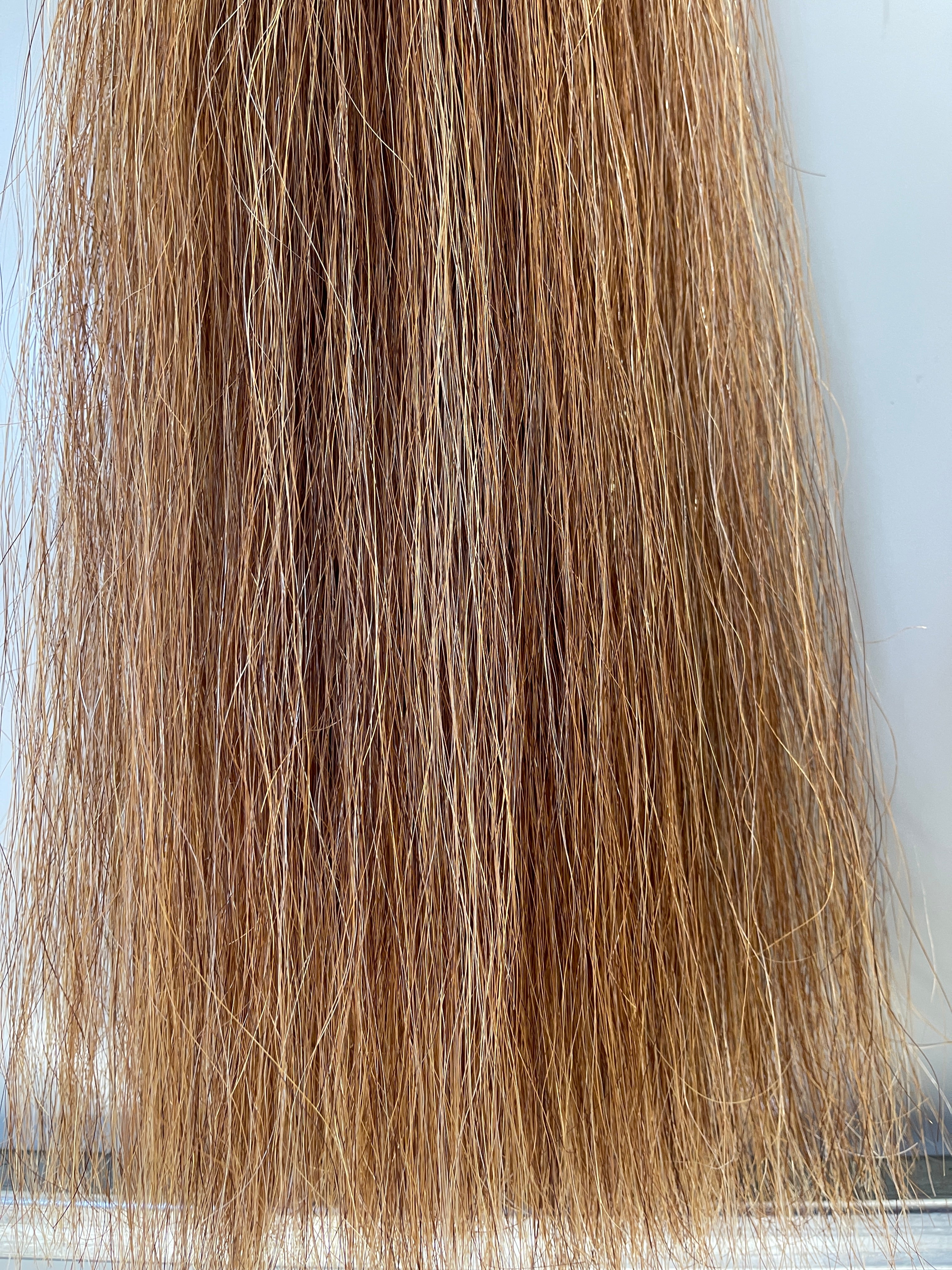 Light Chestnut Flaxen blend Stockhorse / Dressage length 86 cm cut end Full plus (1.5 times )