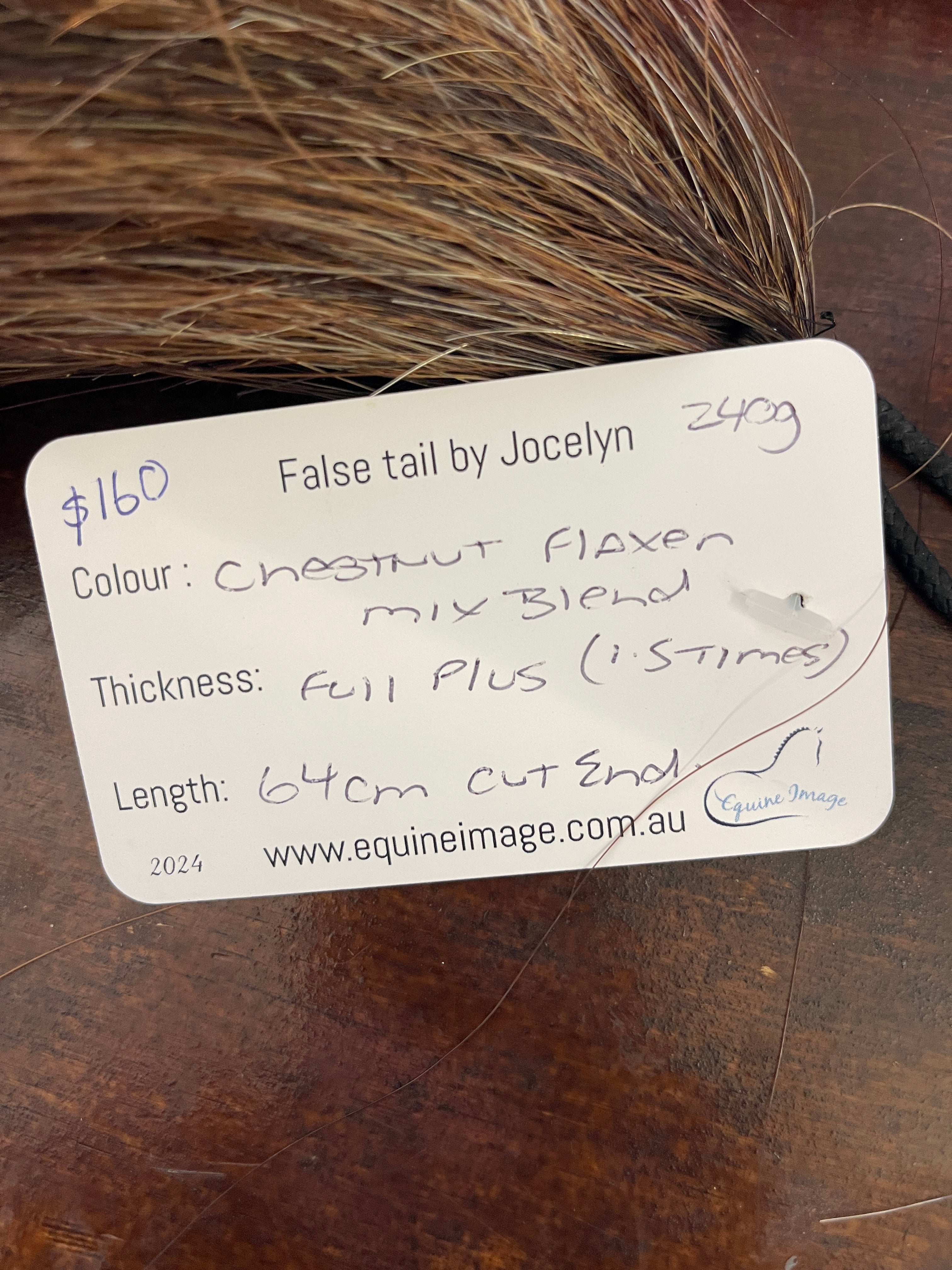 Chestnut flaxen mix full + 64cm