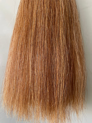 Weighted light chestnut flaxen Double thickness 61 cm cut end Final weight 630g
