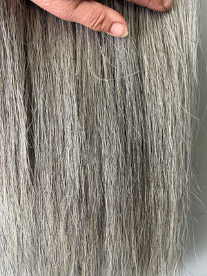 Medium to light grey blend Full plus plus 76 cm natural end