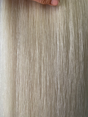 Qhorse Length 100 cm Pally white Big Double 600g of hair