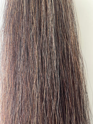 Qhorse length Darker chestnut mix blend 100 cm cut end Double thickness