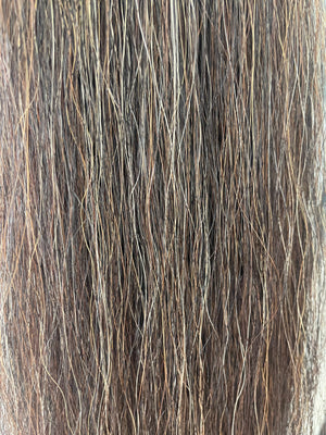 Qhorse length Darker chestnut mix blend 100 cm cut end Double thickness