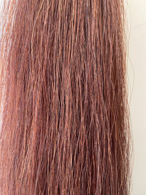 Qhorse length 100 cm cut end Double thickness Red Chestnut.