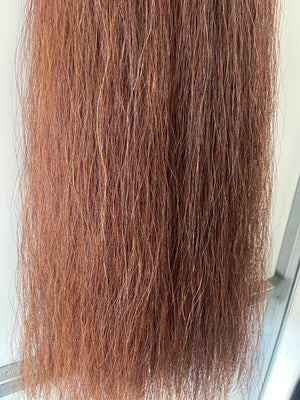 Qhorse length 100 cm cut end Double thickness Red Chestnut.