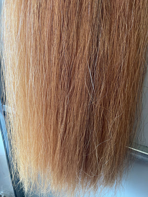 Qhorse length Very light chestnut 100 cm cut end Double plus thickness