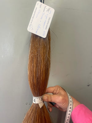 Qhorse length Very light chestnut 100 cm cut end Double plus thickness