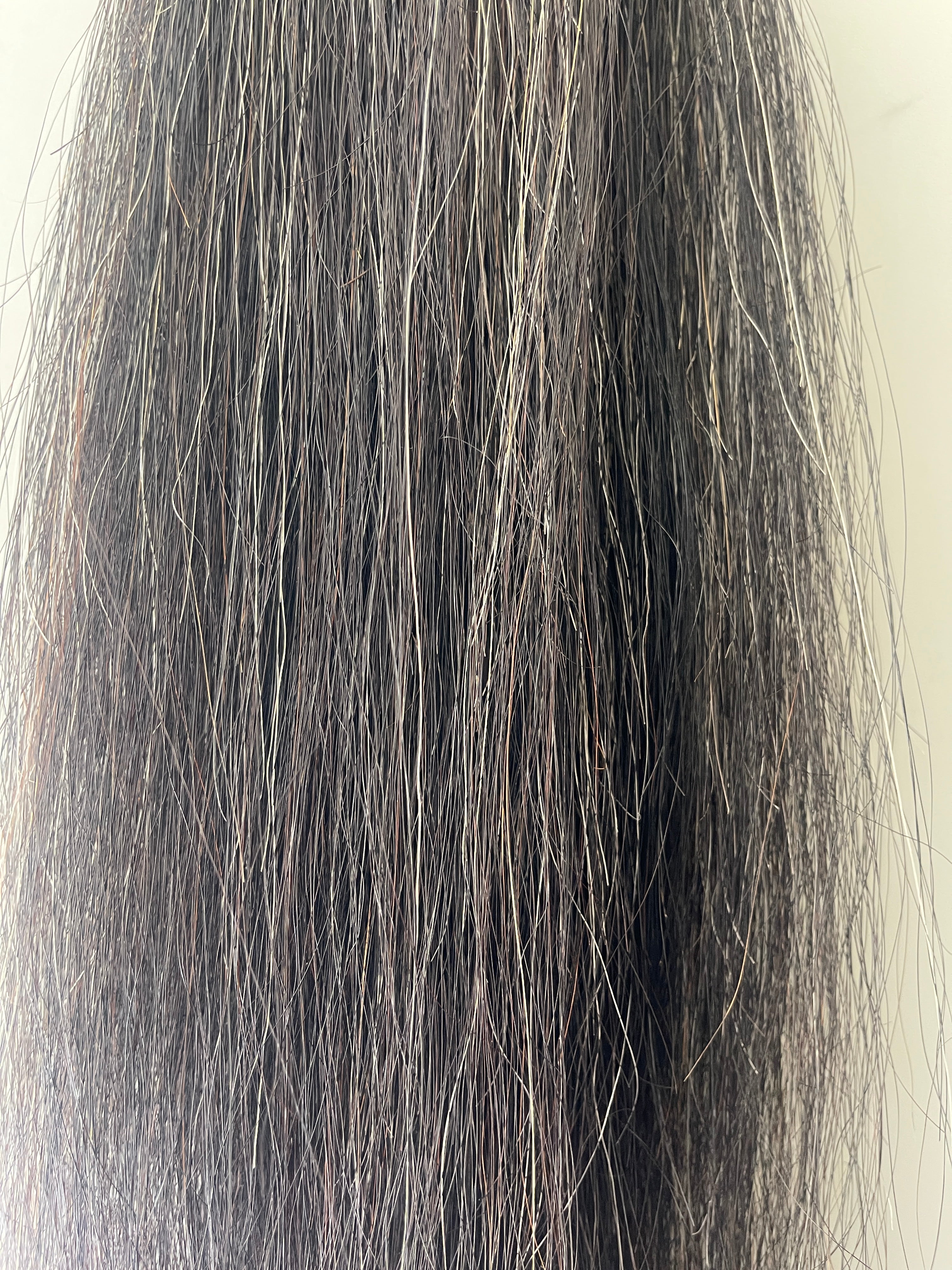 Dark Grey 70-76 cm long natural end Single thickness