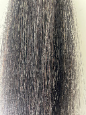 Dark Grey 70-76 cm long natural end Single thickness