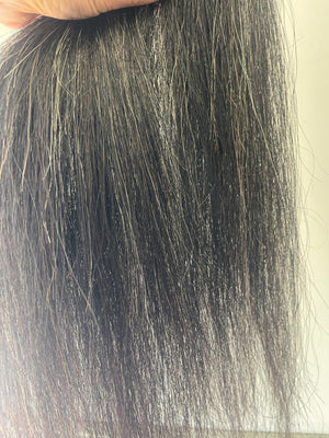 Dark Grey 70-76 cm long natural end Single thickness