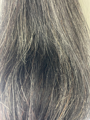 Dark Grey 70-76 cm long natural end Single thickness