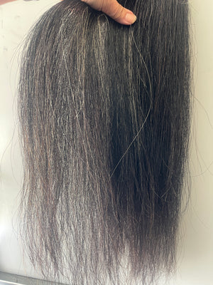 Dark Grey 70-76 cm long natural end Single thickness
