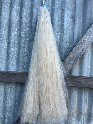 White flaxen 76 cm natural end Double thickness
